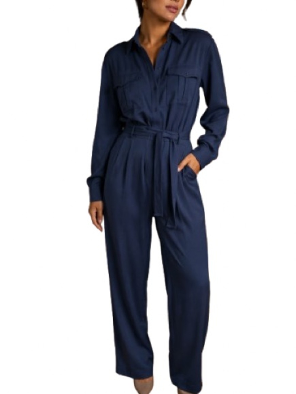 Madison Utility Shirt style blue jumpsuit small